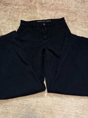 American Eagle Outfitters Black Wide Leg Jeans